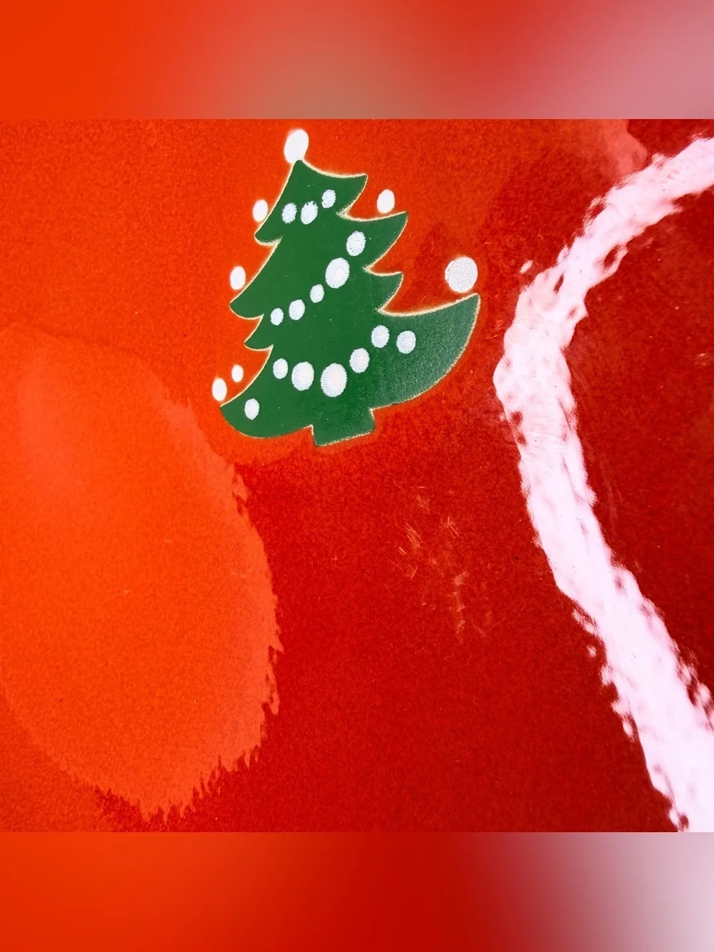 Waechtersbach Germany Red Christmas Tree Oval Platter 10.5” Holiday Vintage NWT